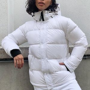 ARITZIA TNA SUPERPUFF ORIGINAL HI GLOSS WHITE